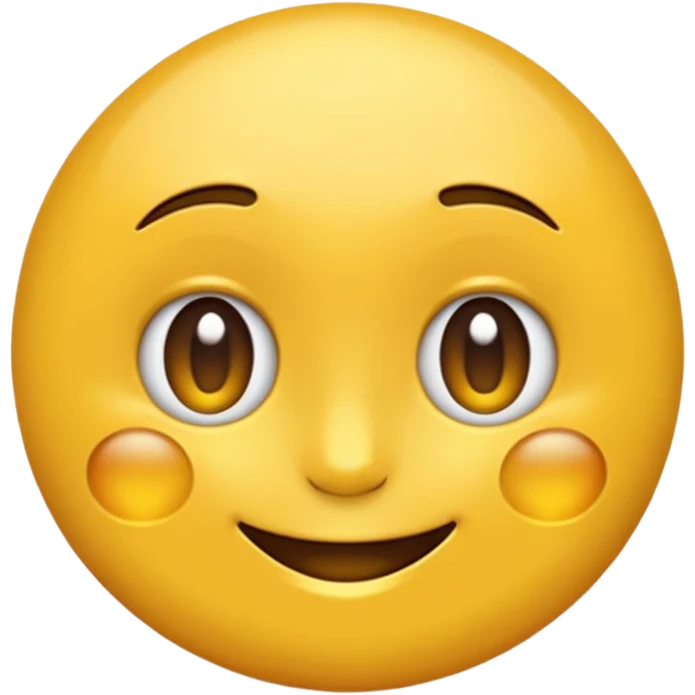 Emoji rond et jaune qui regarde à gauche de lui  emoji