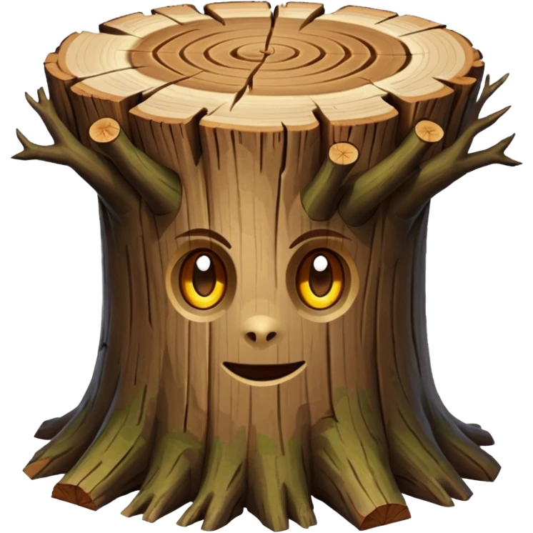 create a dnd style tree log.png using 48x48 pixels size emoji