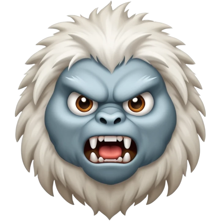 Angry yeti emoji