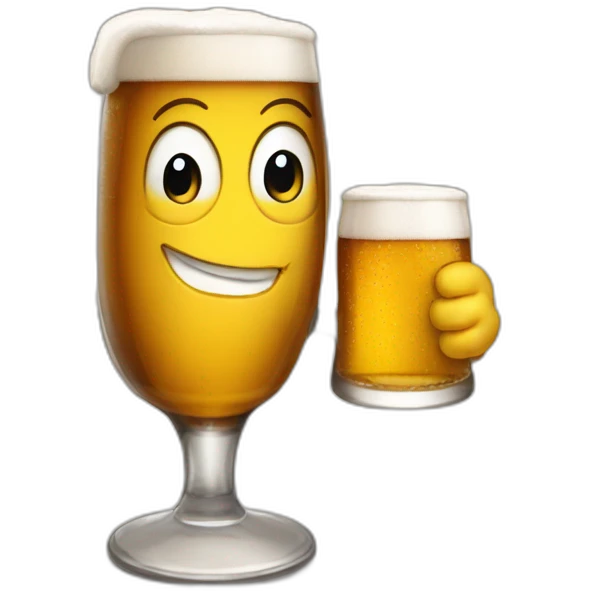 Chat qui boit une biere emoji