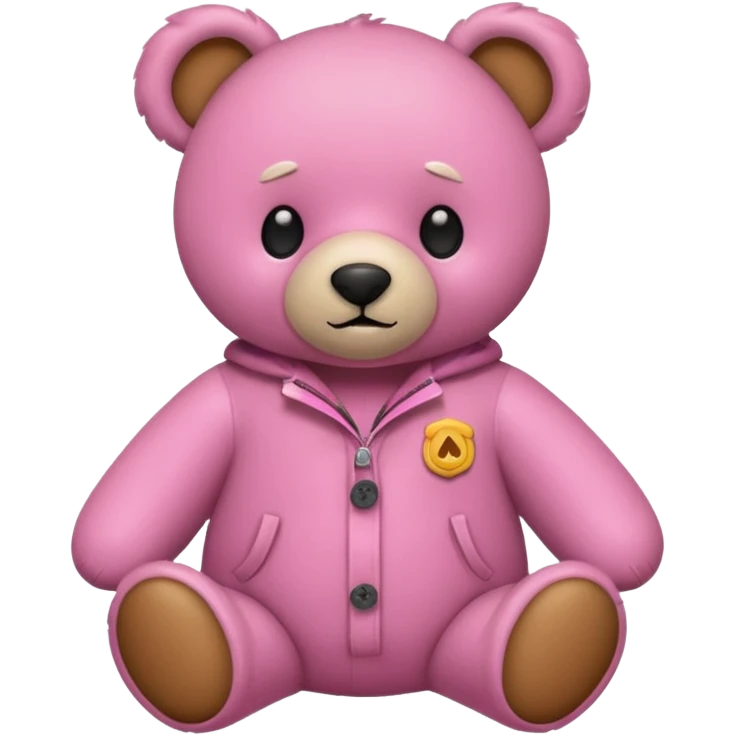  Teddy bear camping pink emoji