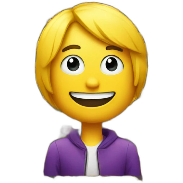 a tiktoker surrounded by some emojis emoji