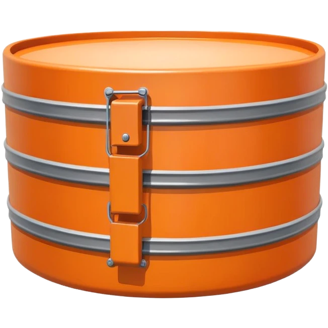 orange road construction barrel emoji