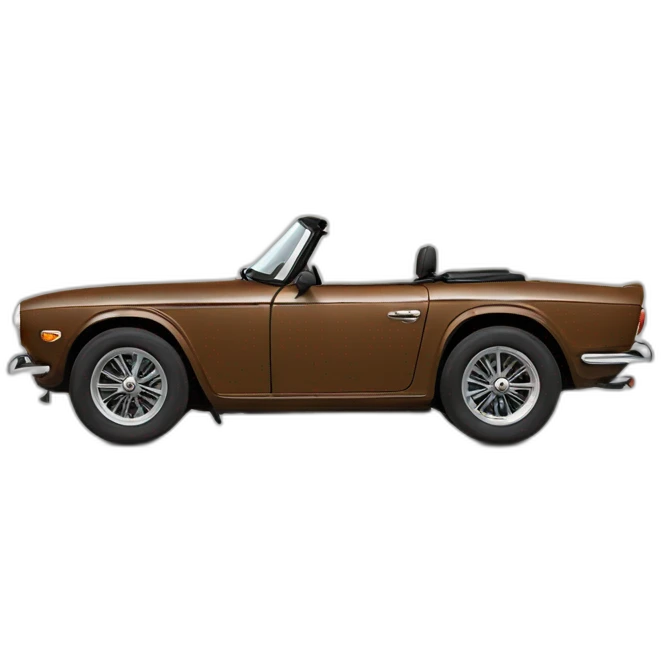 Triumph TR6 brown emoji