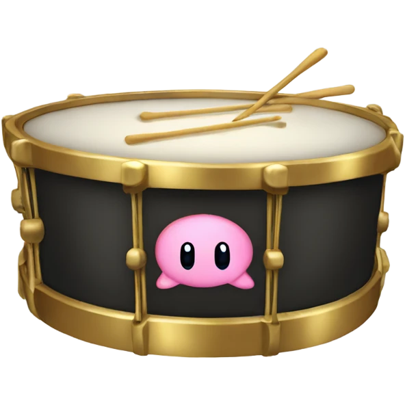 Kirby golden sideways drum emoji