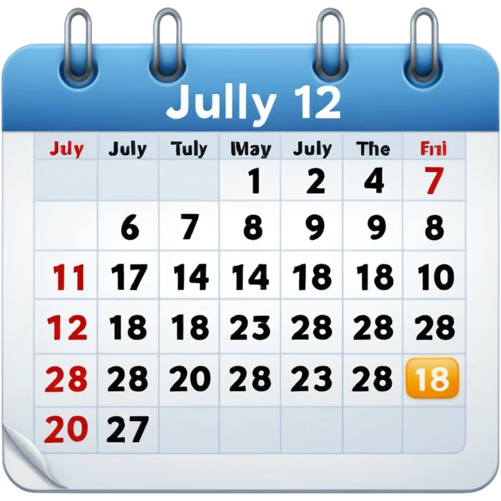 July 12 date emoji