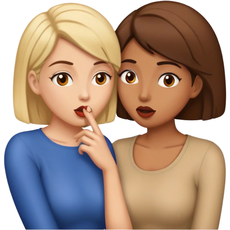 2 women gossiping  emoji