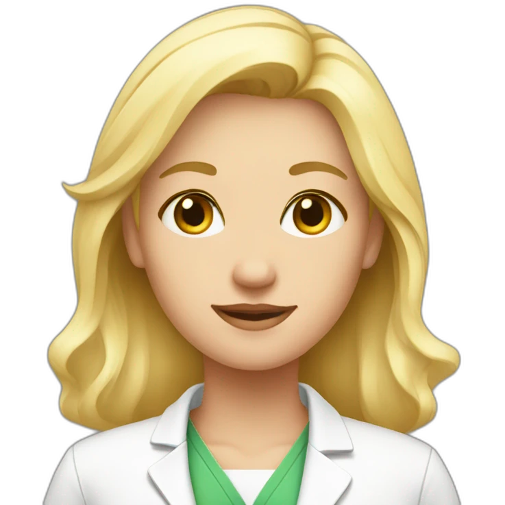 Farmacist blonde emoji