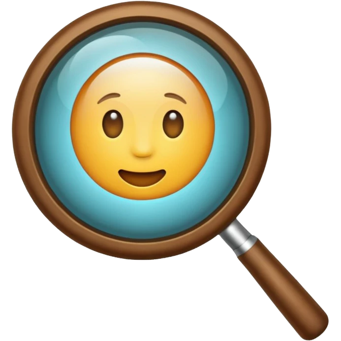 magnifying glass bright emoji