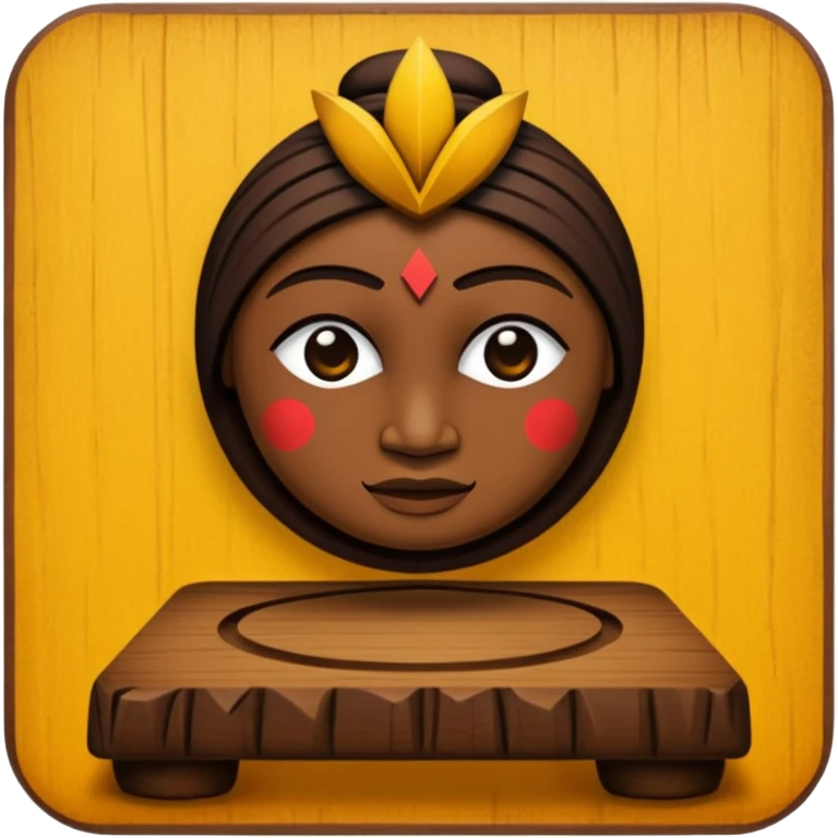 Kwanzaa Kanara wooden base emoji