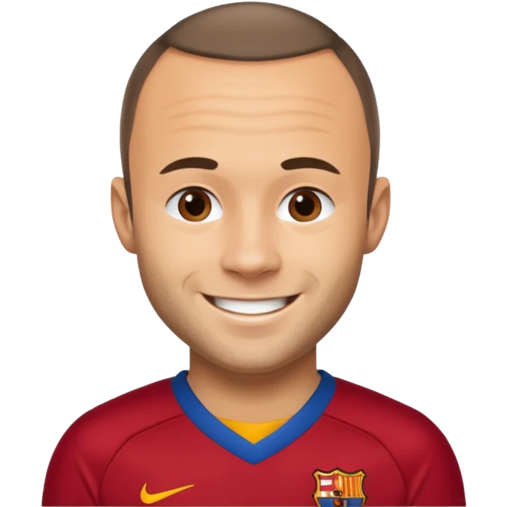 Iniesta football player emoji