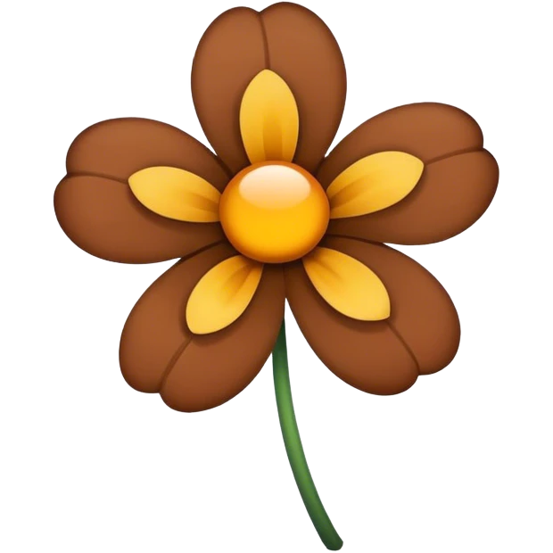 brown flower emoji
