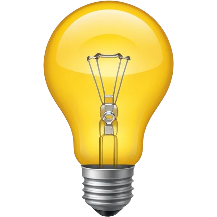 bright lightbulb emoji