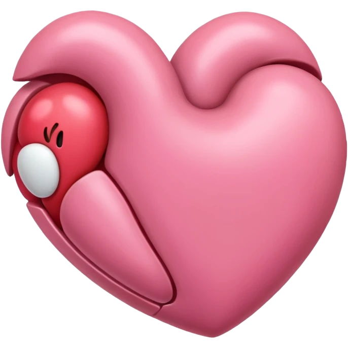 nude heart emoji