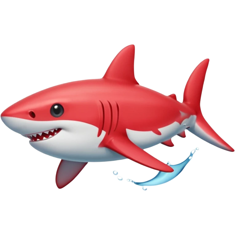 red baby Shark emoji