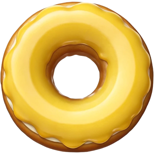 a banana inside a donut, emoji style emoji