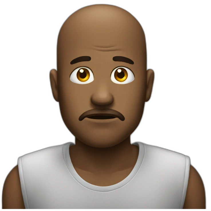 Triste avec des écouteurs  emoji