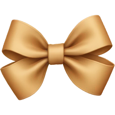 tan bow  emoji