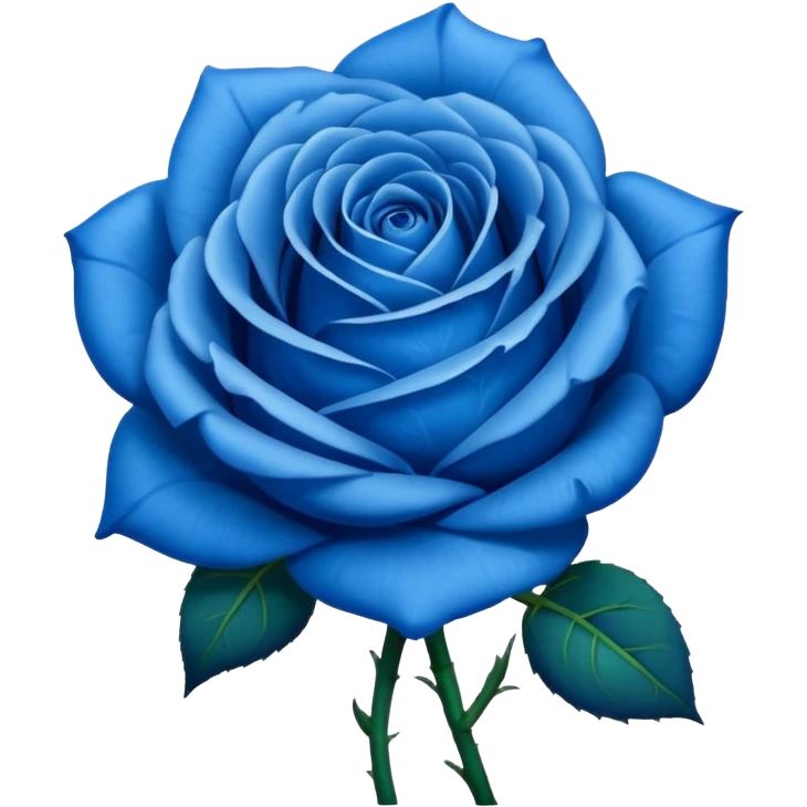 Rosa azul emoji