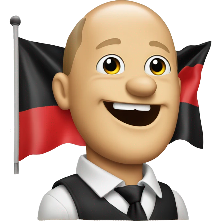 Olaf Scholz German flag emoji