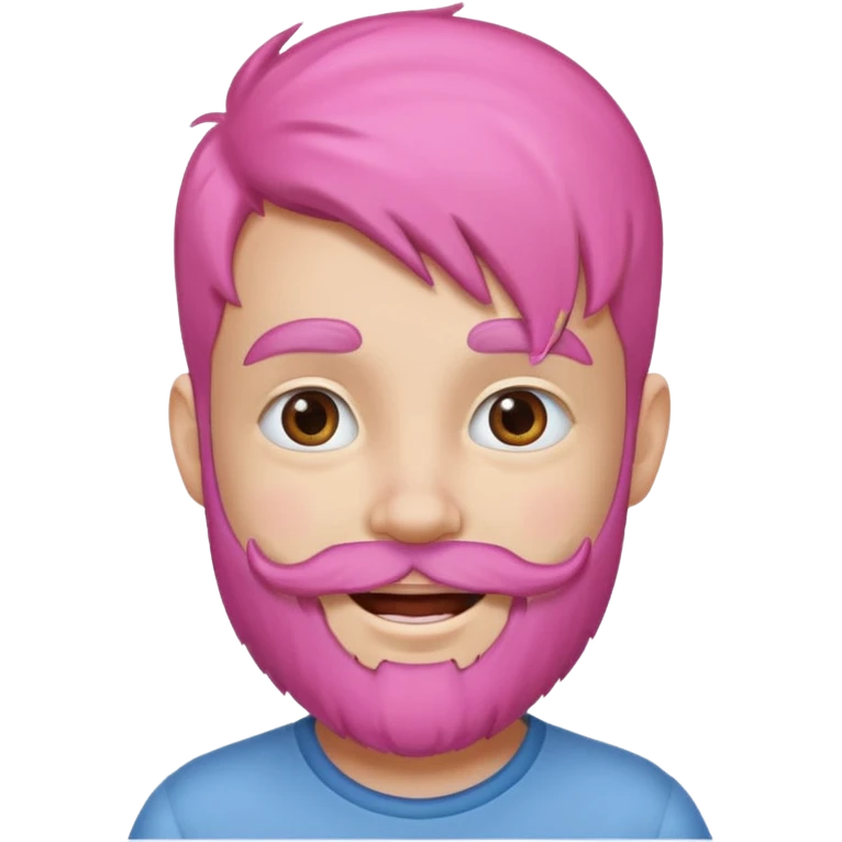 a child with pink beard emoji