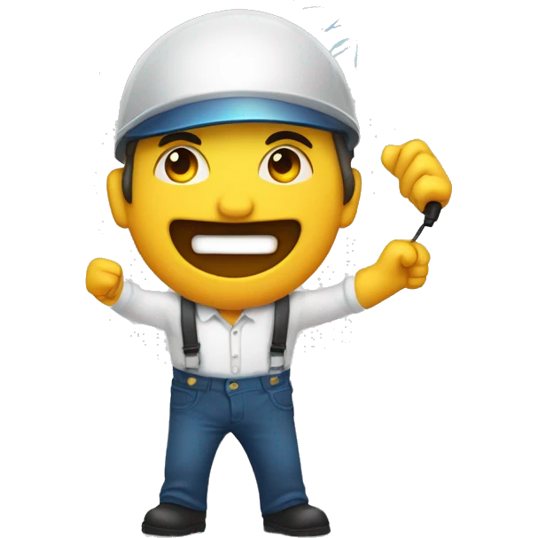 eletricista con un rayo en una mano emoji