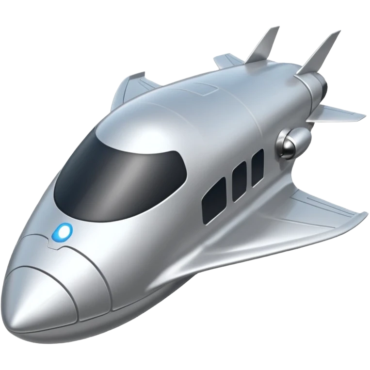 
silver shuttle emoji