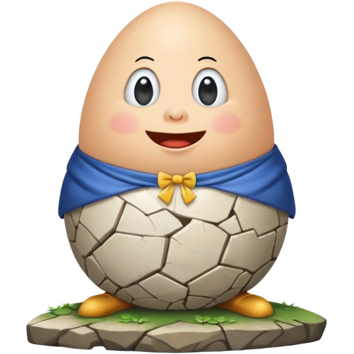 humpty dumpty Nursery Rhyme Character emoji
