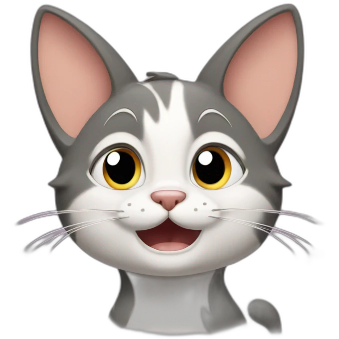 Cat from Tom and Jerry cry emoji