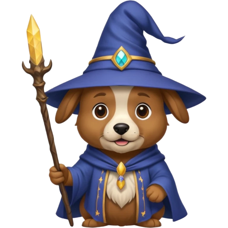 Dog wizard emoji