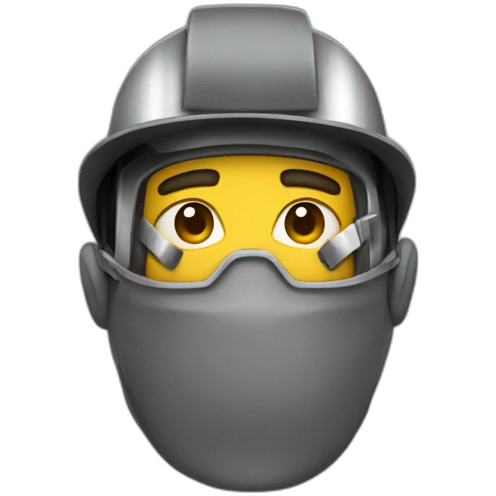 Welder-face emoji