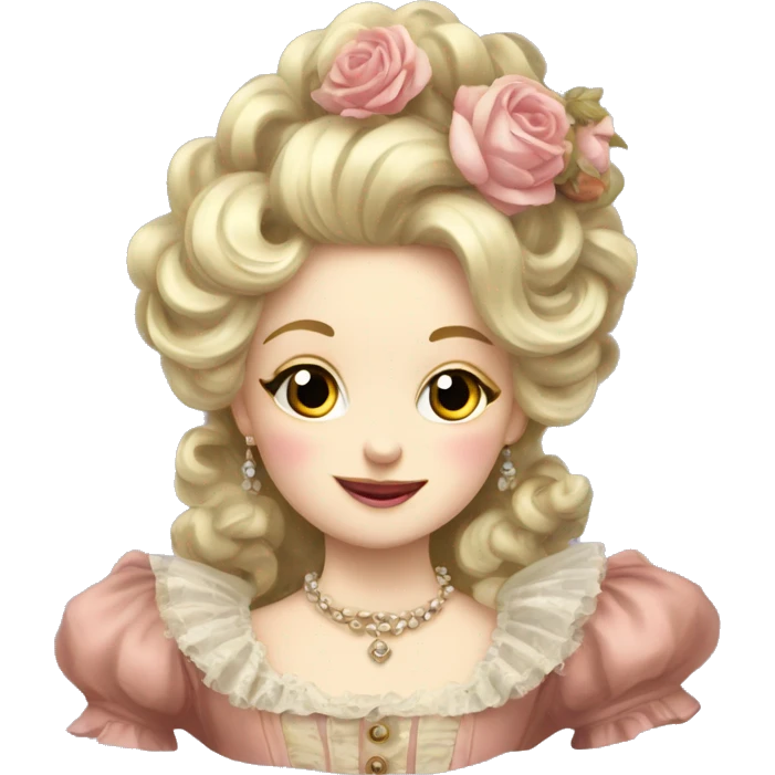 Vintage rococo emoji