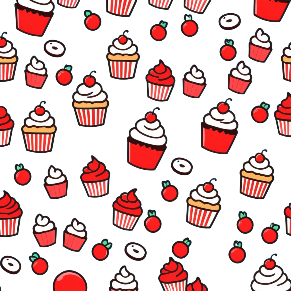 picnic with cupcakes, cookies and tea on a red and white checkered blanket emoji