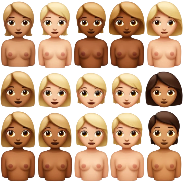 Nude emojis emoji