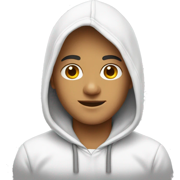 White hoodie emoji