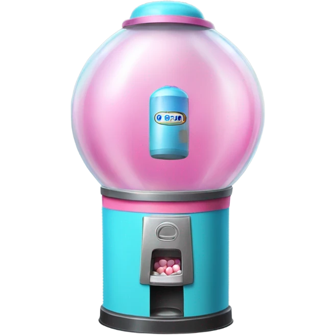 Bubble gum machine emoji