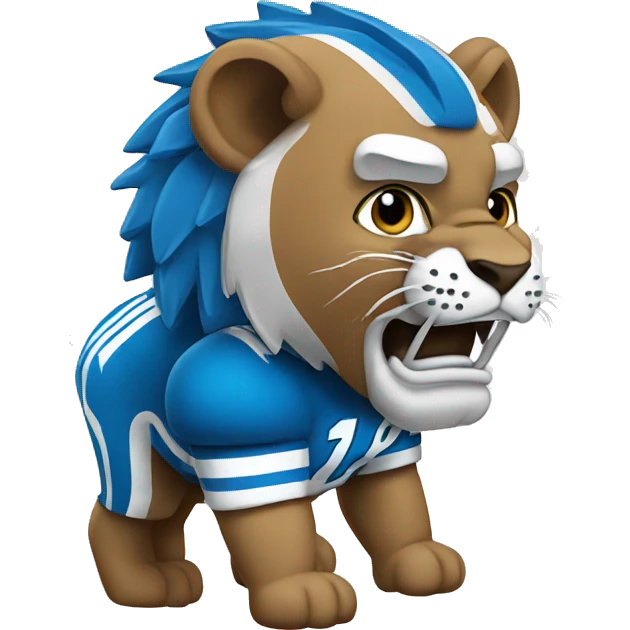 Detroit lion football emoji