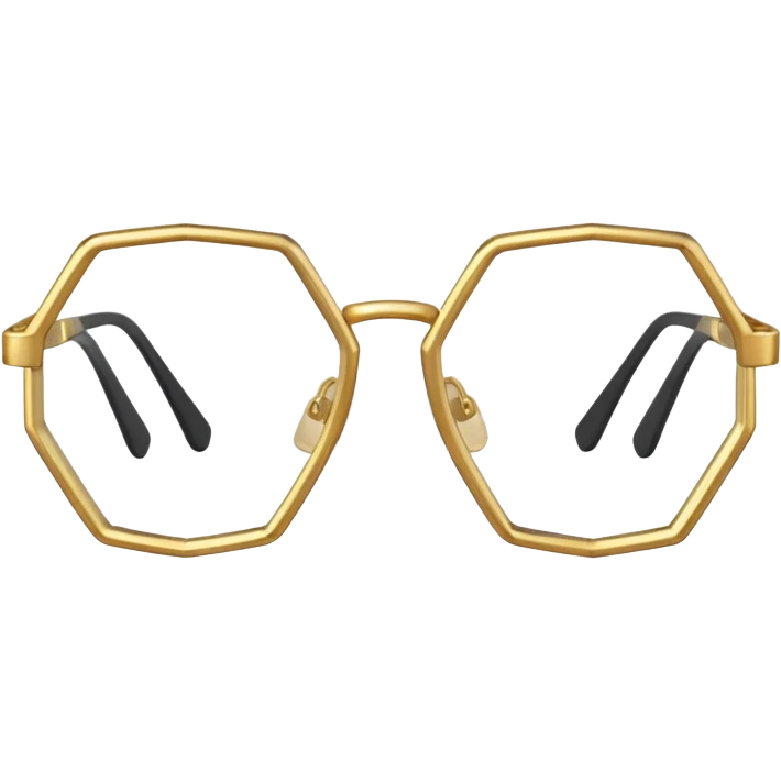 hexagon glasses emoji