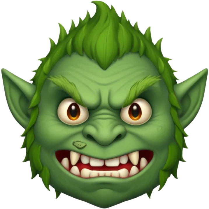 Trolls face emoji