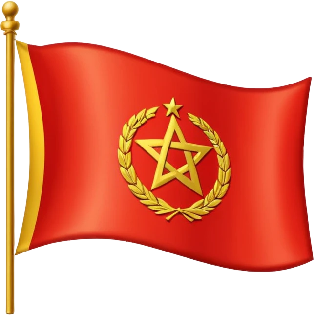 Es soll die ddr für lage sein als emoji Eins zu eins die flagge der ddr, schwarz roth gold und in der mitte dieses sozialistische ddr-zei emoji