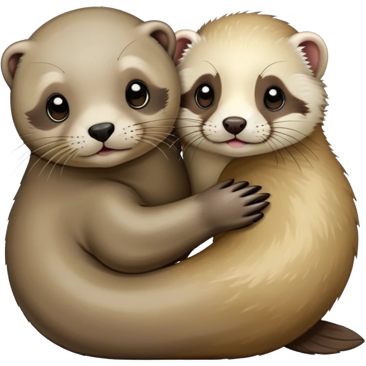 seal hugging ferret  emoji