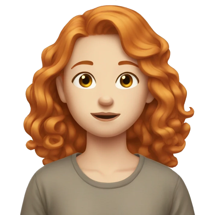 Ginger girl aesthetic  emoji
