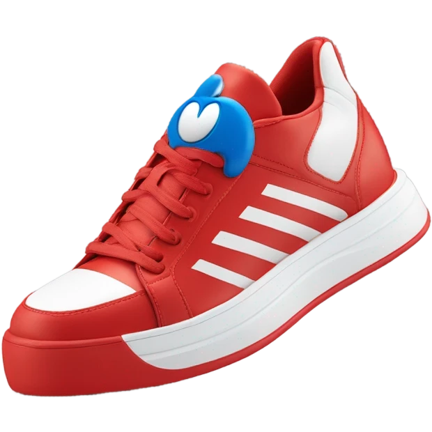 Sonic the Hedgehog's red fast trainers emoji