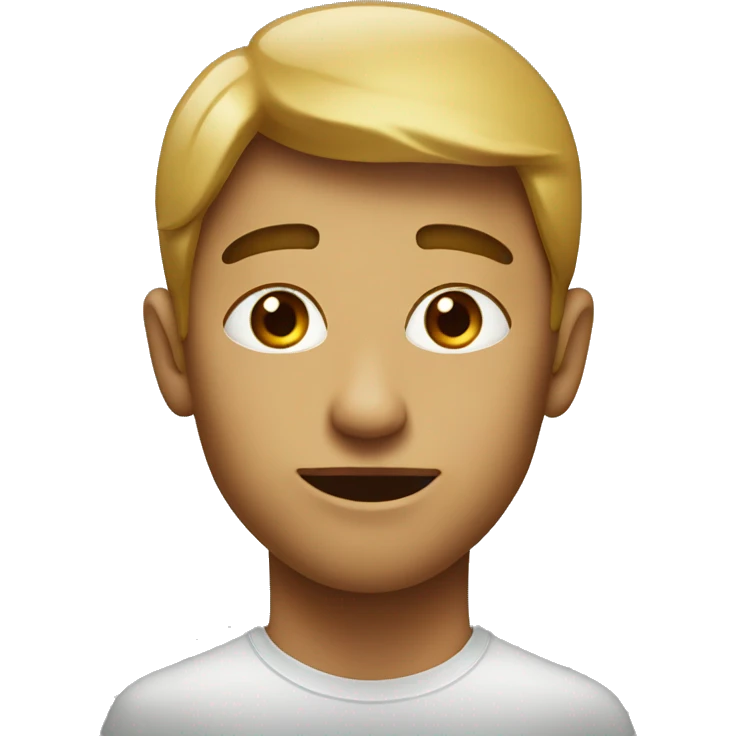 manzana con rostro emoji