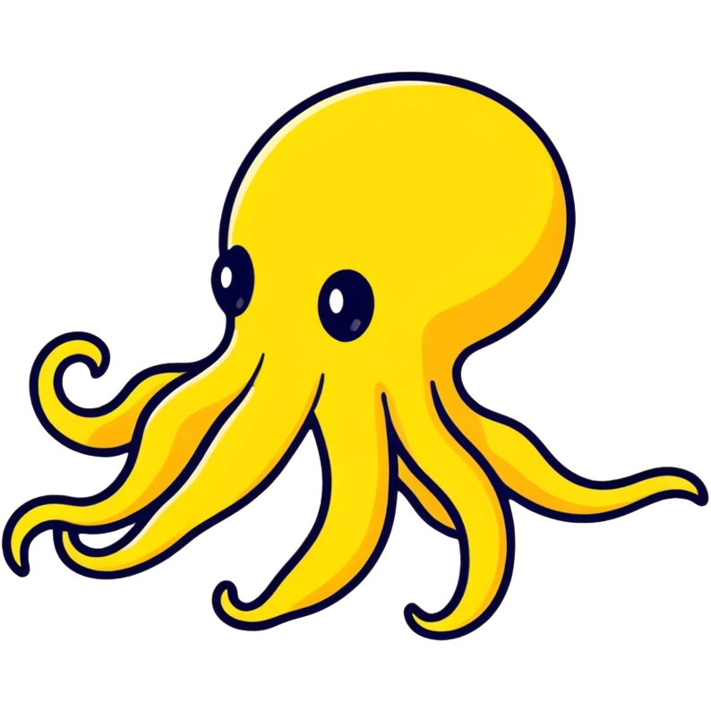 Yellow squid emoji