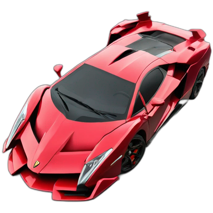 Lanborghini rouge veneno emoji
