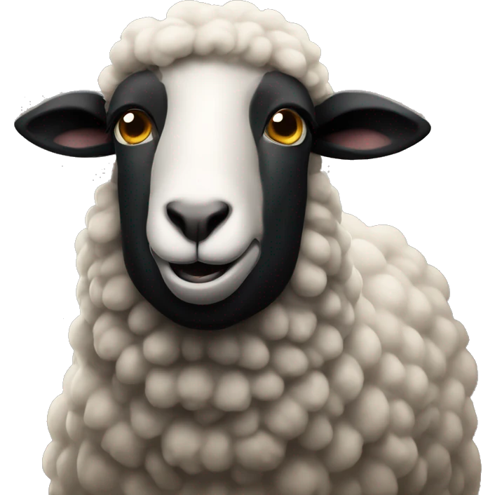 a black sheep  emoji