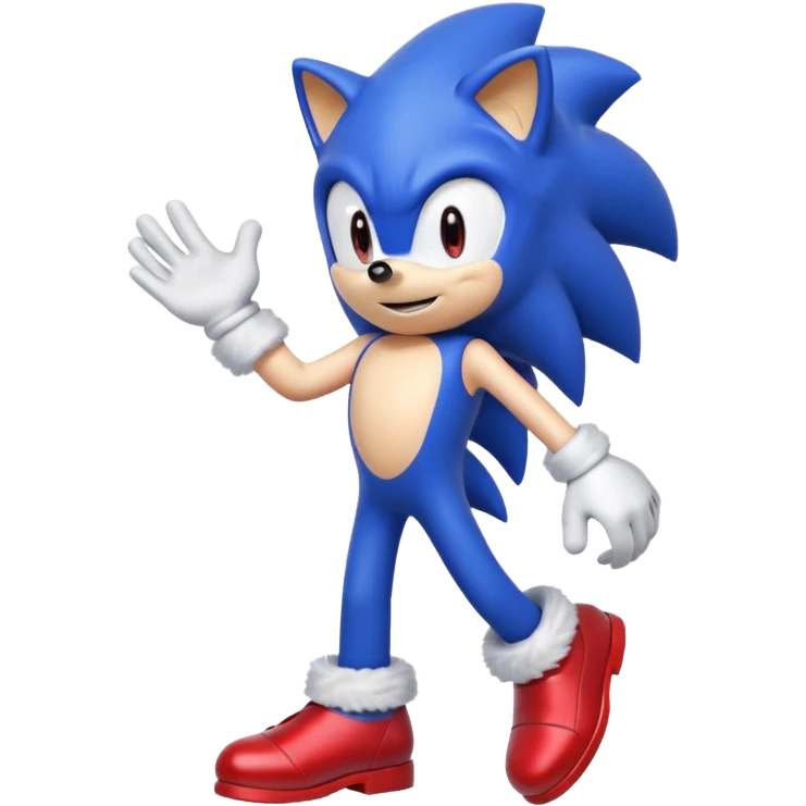 sonic the hedgehog standing straight  emoji