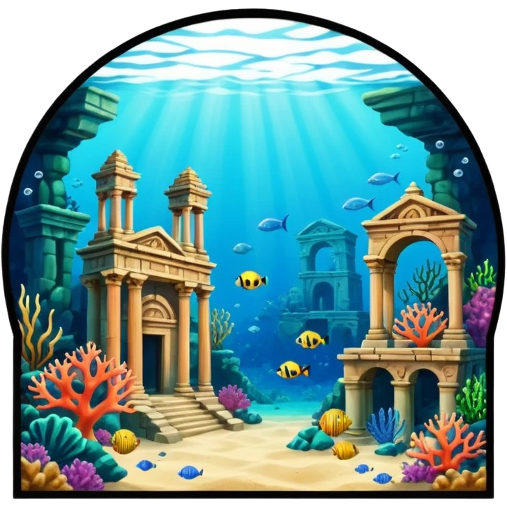 The Lost Island of Atlantis emoji