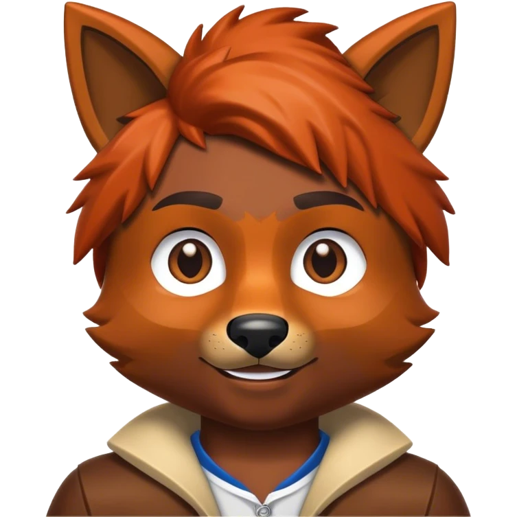 Foxy with a Roblox guy emoji